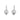 Silver Clarity Earrings - Sati Gems Hawaii Healing Crystal Gemstone Jewelry