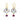 Ruby Red Lotus Earrings - Sati Gems Hawaii Healing Crystal Gemstone Jewelry