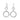 Be Fearless Silver Earrings - Sati Gems Hawaii Healing Crystal Gemstone Jewelry 